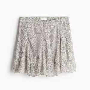H&M Floral Flared Mini Skirt